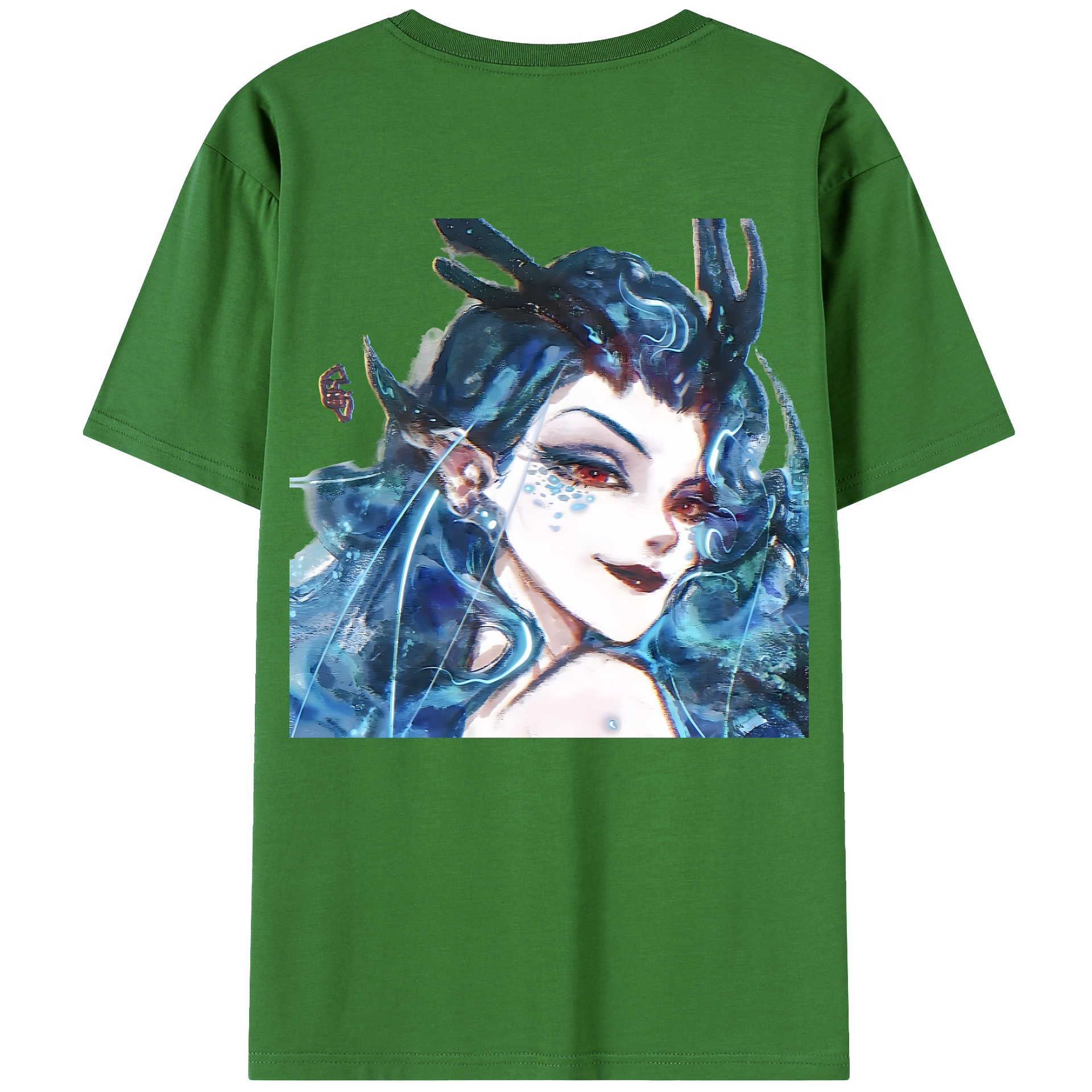 （画像用） Ne Zha 2 ナタ 魔童の大暴れ レディース半袖Tシャツ(バックプリント)